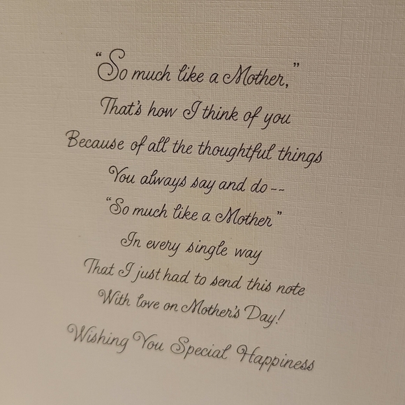 VINTAGE Hallmark | Textured Flower Mother's Day Card - Picture 2 of 6